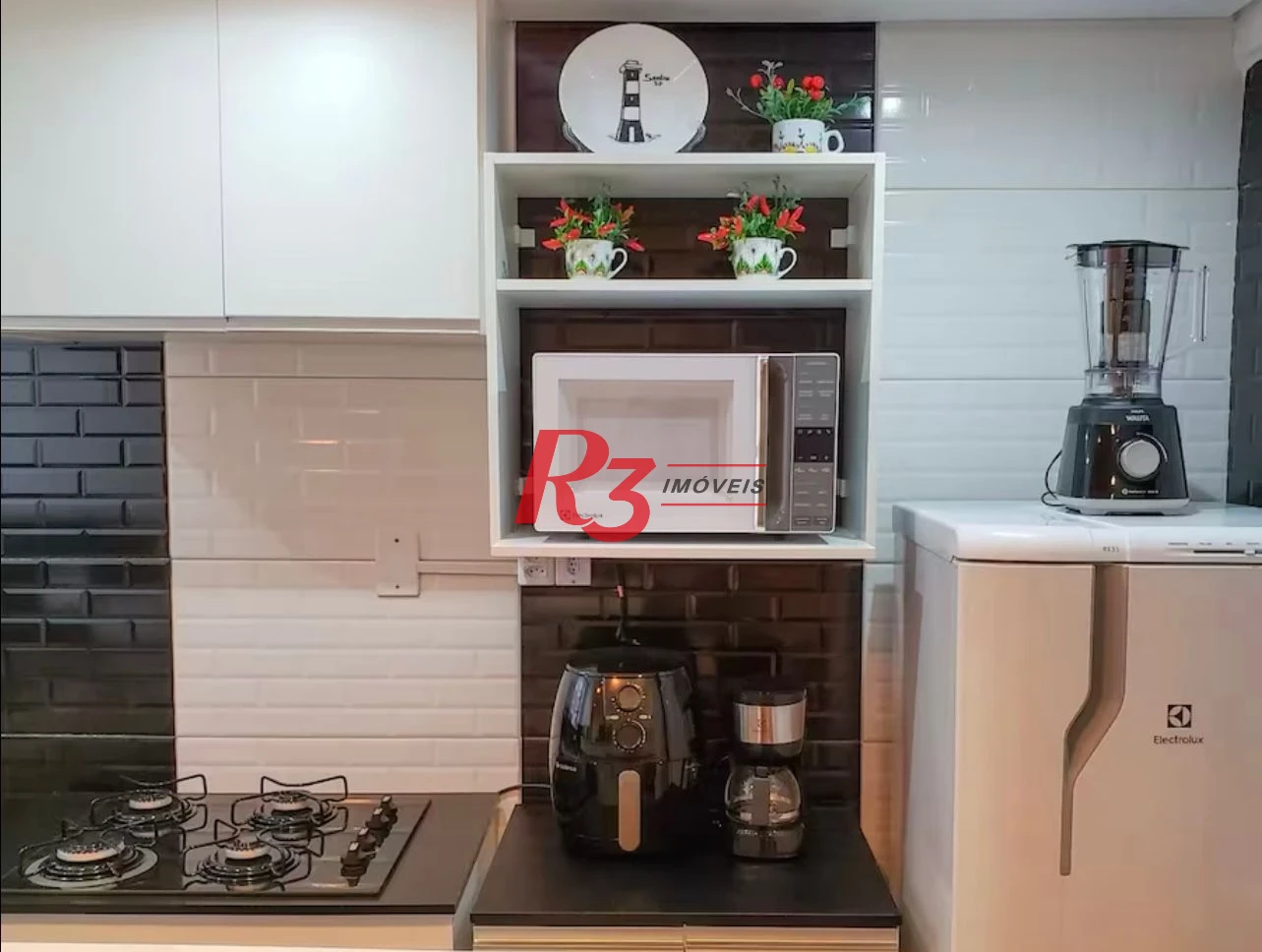Kitnet para alugar, 30 m² por R$ 4.200,00/mês - Embaré - Santos/SP