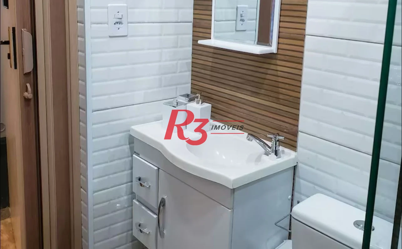 Kitnet para alugar, 30 m² por R$ 4.200,00/mês - Embaré - Santos/SP