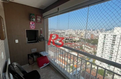 Apartamento com 2 dormitórios à venda, 68 m² por R$ 508.000,00 - Estuário - Santos/SP
