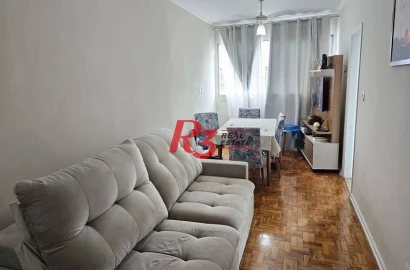 Apartamento com 2 dormitórios à venda, 68 m²  - Marapé - Santos/SP