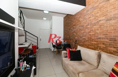 Apartamento para alugar, 69 m² por R$ 4.800,02/mês - Gonzaga - Santos/SP