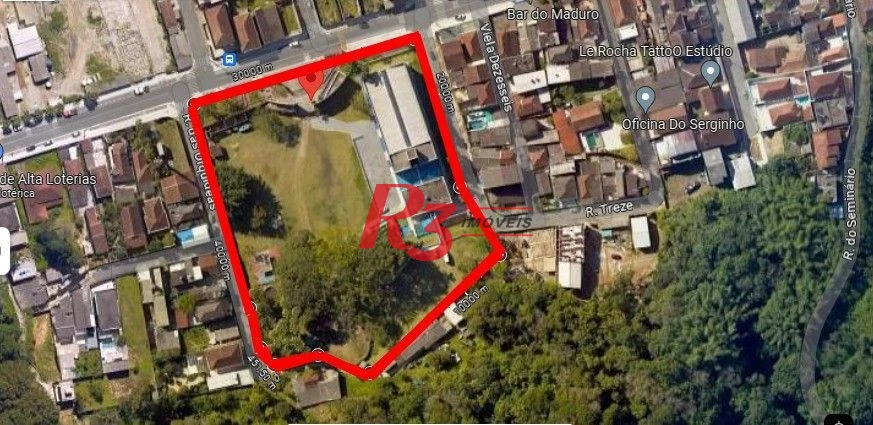 Terreno, 12660 m² - venda por R$ 54.000.000,00 ou aluguel por R$ 35.000,00/mês - Morro de Nova Cintra - Santos/SP