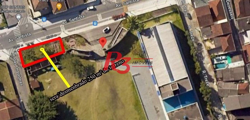 Terreno, 12660 m² - venda por R$ 54.000.000,00 ou aluguel por R$ 35.000,00/mês - Morro de Nova Cintra - Santos/SP