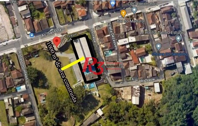 Terreno, 12660 m² - venda por R$ 54.000.000,00 ou aluguel por R$ 35.000,00/mês - Morro de Nova Cintra - Santos/SP