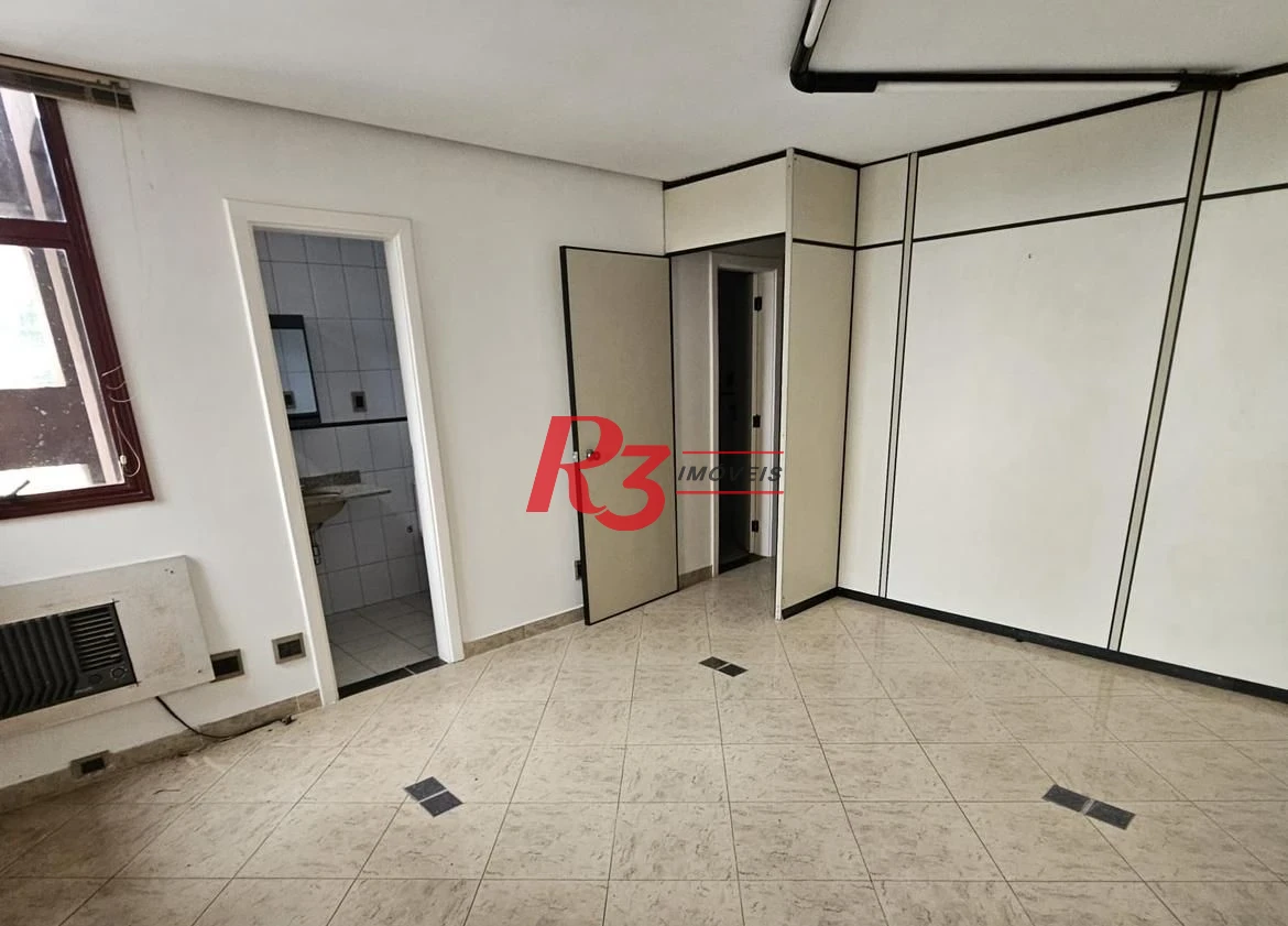 Sala, 100 m² - venda por R$ 300.000,00 ou aluguel por R$ 3.240,00/mês - Vila Nova - Santos/SP