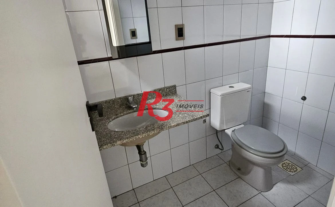 Sala, 100 m² - venda por R$ 300.000,00 ou aluguel por R$ 3.240,00/mês - Vila Nova - Santos/SP