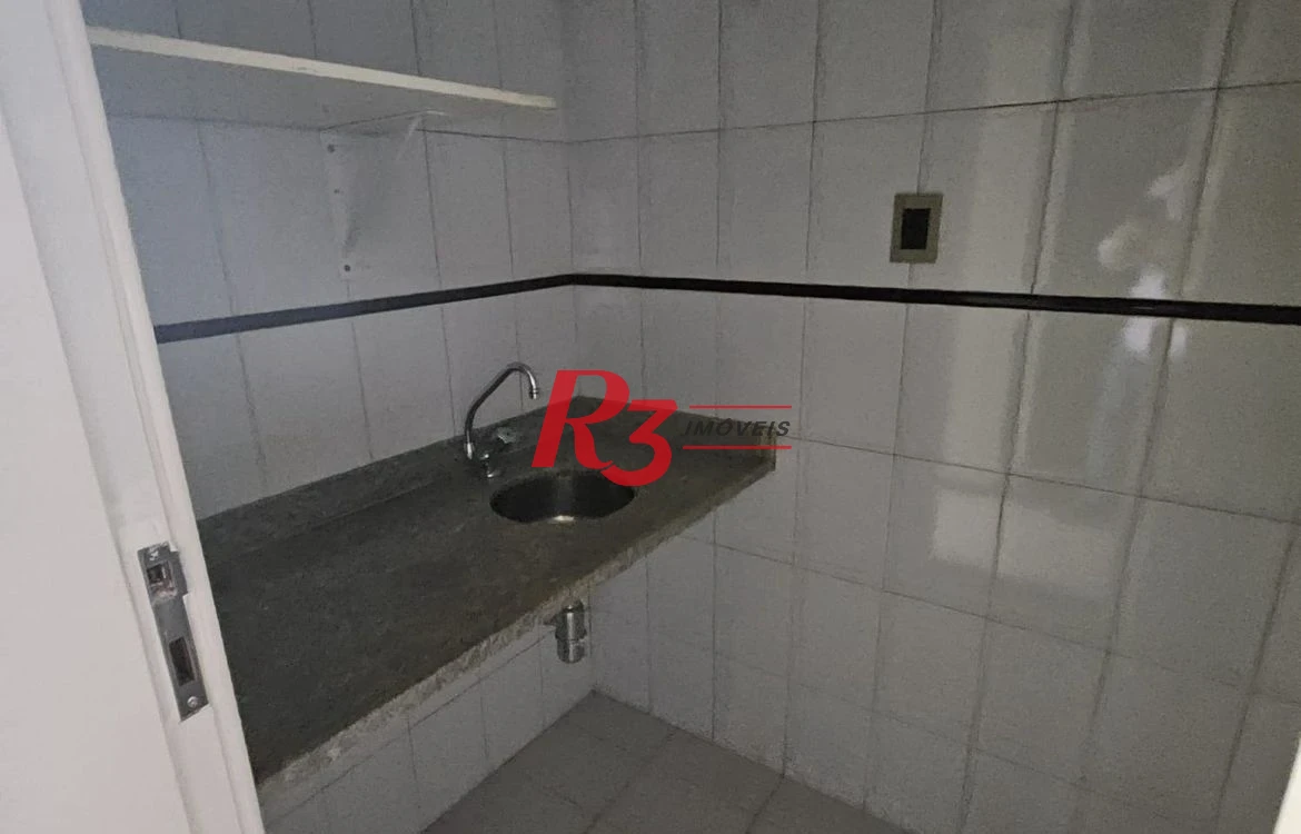 Sala, 100 m² - venda por R$ 300.000,00 ou aluguel por R$ 3.240,00/mês - Vila Nova - Santos/SP