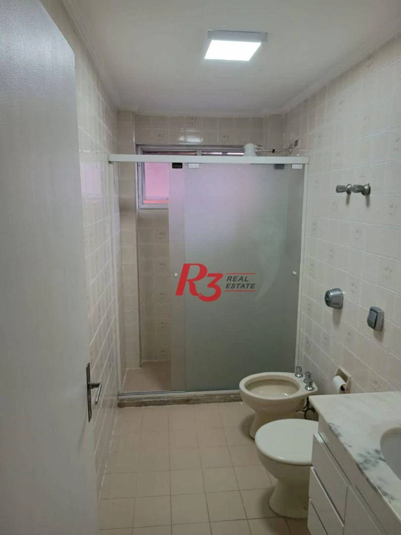 Apartamento com 3 dormitórios para alugar, 107 m² por R$ 5.900,00/mês - Campo Grande - Santos/SP
