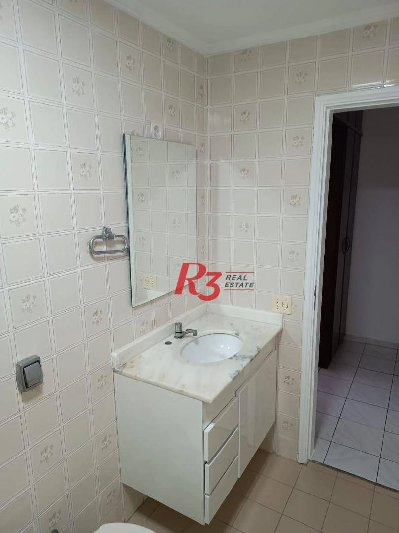 Apartamento com 3 dormitórios para alugar, 107 m² por R$ 5.900,00/mês - Campo Grande - Santos/SP