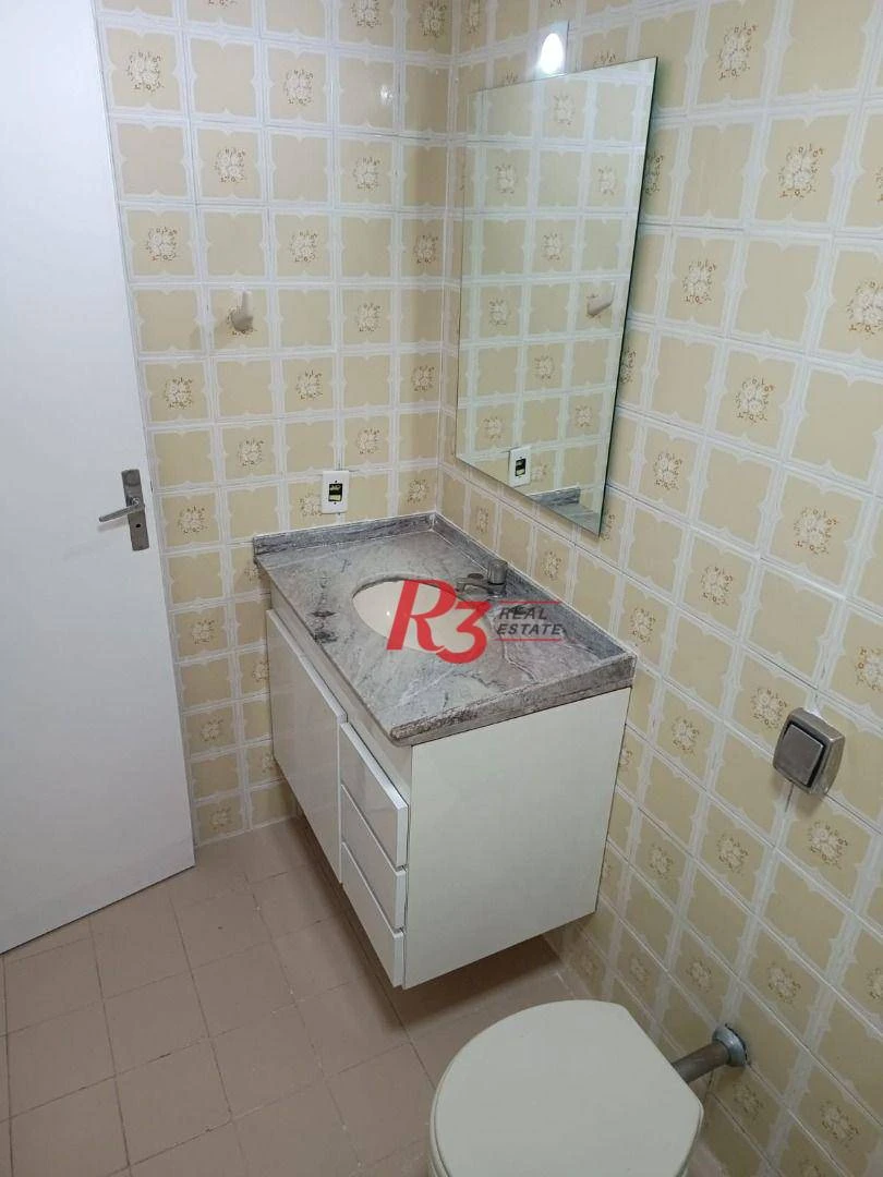 Apartamento com 3 dormitórios para alugar, 107 m² por R$ 5.900,00/mês - Campo Grande - Santos/SP