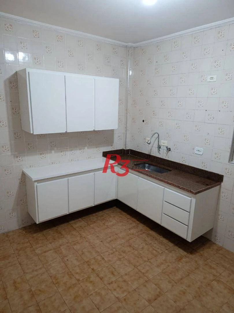 Apartamento com 3 dormitórios para alugar, 107 m² por R$ 5.900,00/mês - Campo Grande - Santos/SP