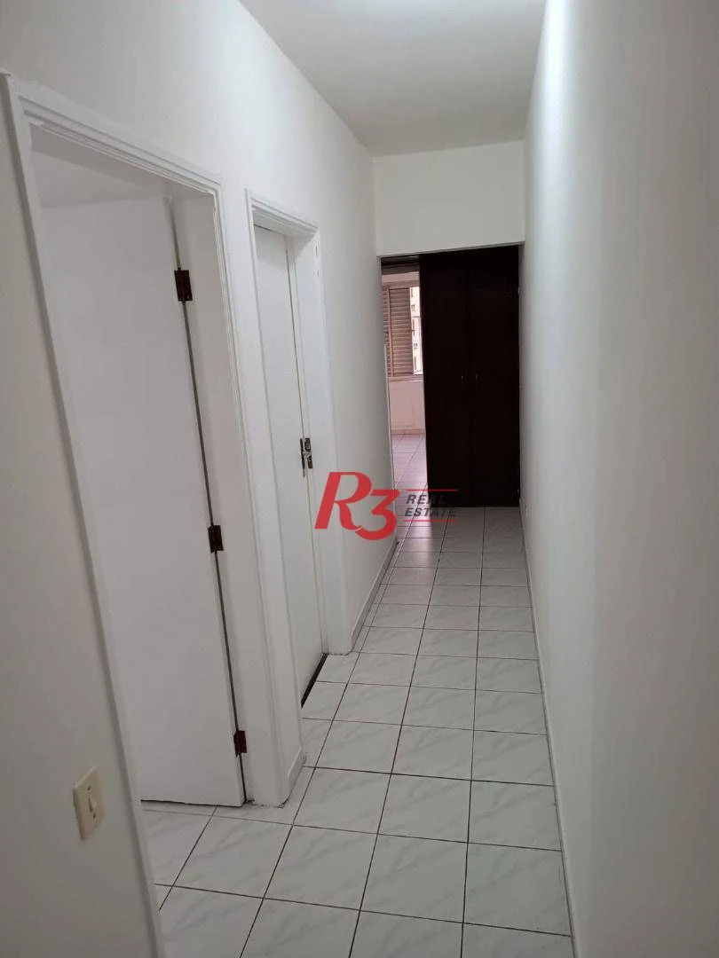 Apartamento com 3 dormitórios para alugar, 107 m² por R$ 5.900,00/mês - Campo Grande - Santos/SP