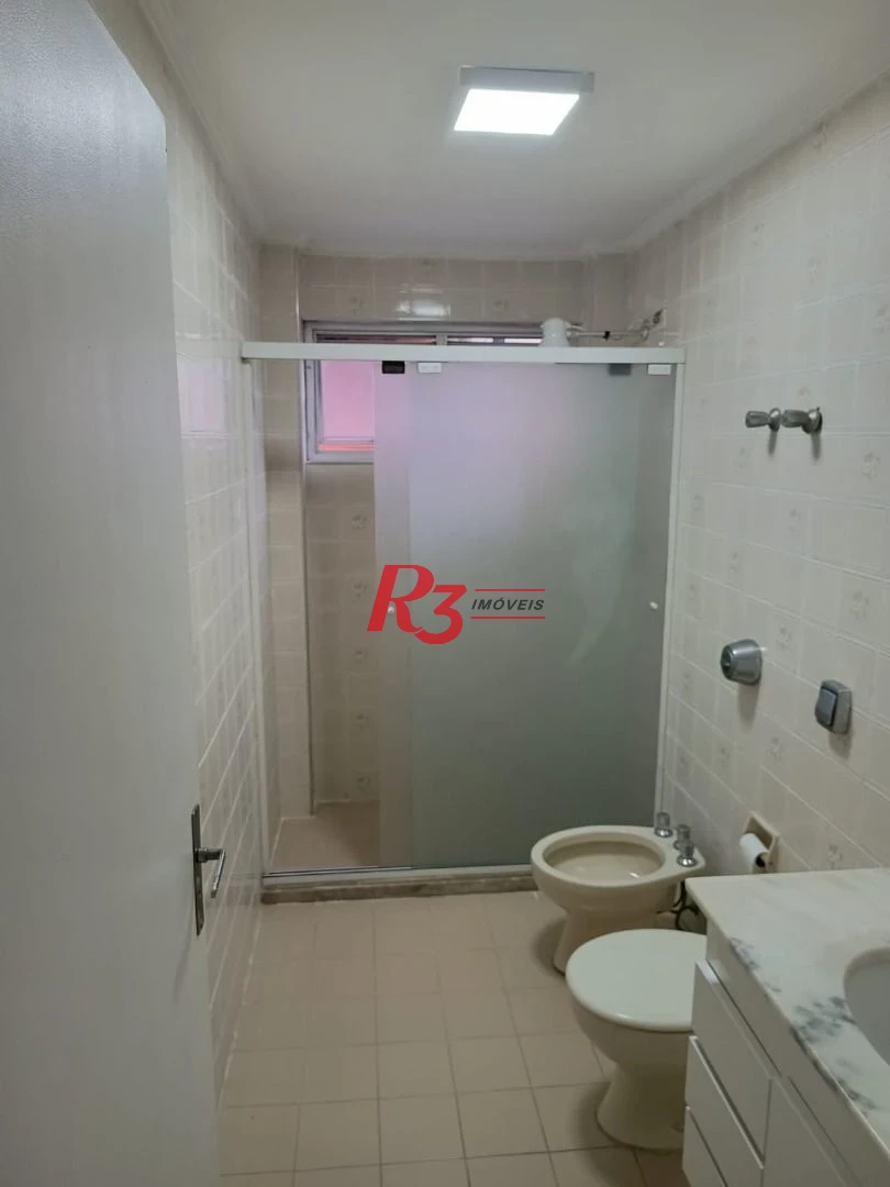 Apartamento para alugar, 107 m² por R$ 5.900,00/mês - Campo Grande - Santos/SP