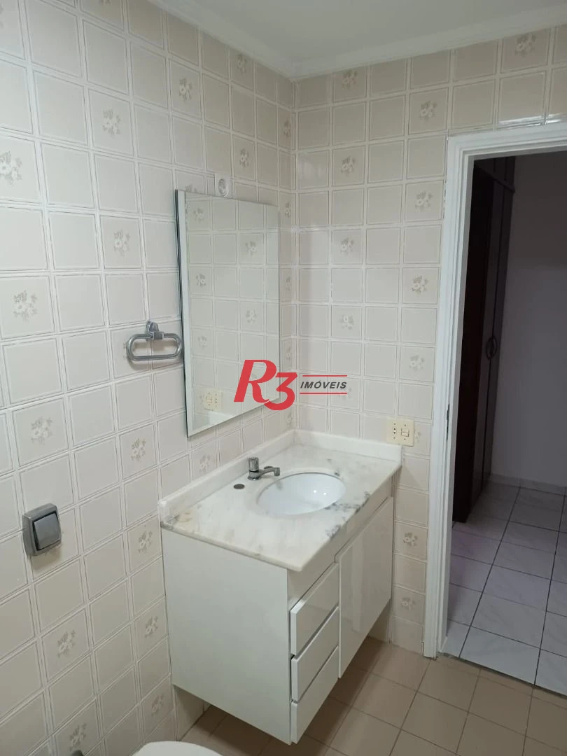 Apartamento para alugar, 107 m² por R$ 5.900,00/mês - Campo Grande - Santos/SP