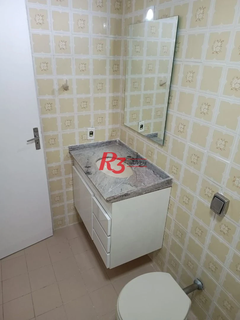Apartamento para alugar, 107 m² por R$ 5.900,00/mês - Campo Grande - Santos/SP