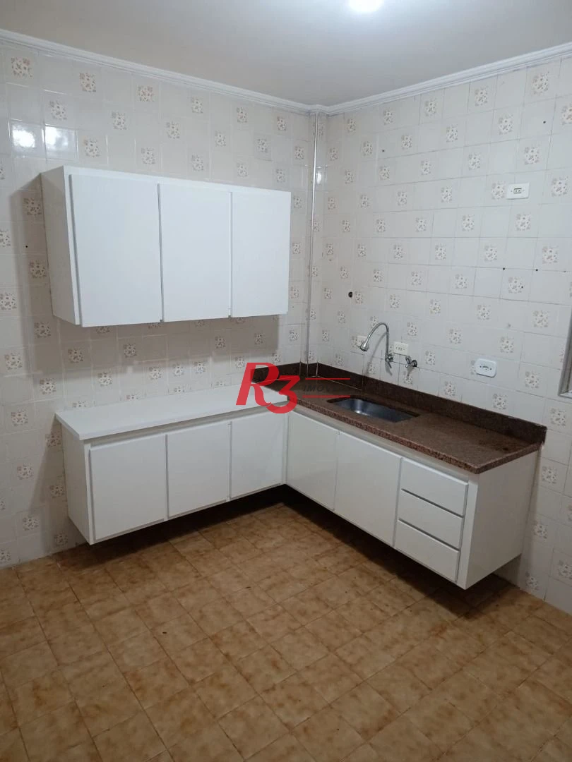 Apartamento para alugar, 107 m² por R$ 5.900,00/mês - Campo Grande - Santos/SP