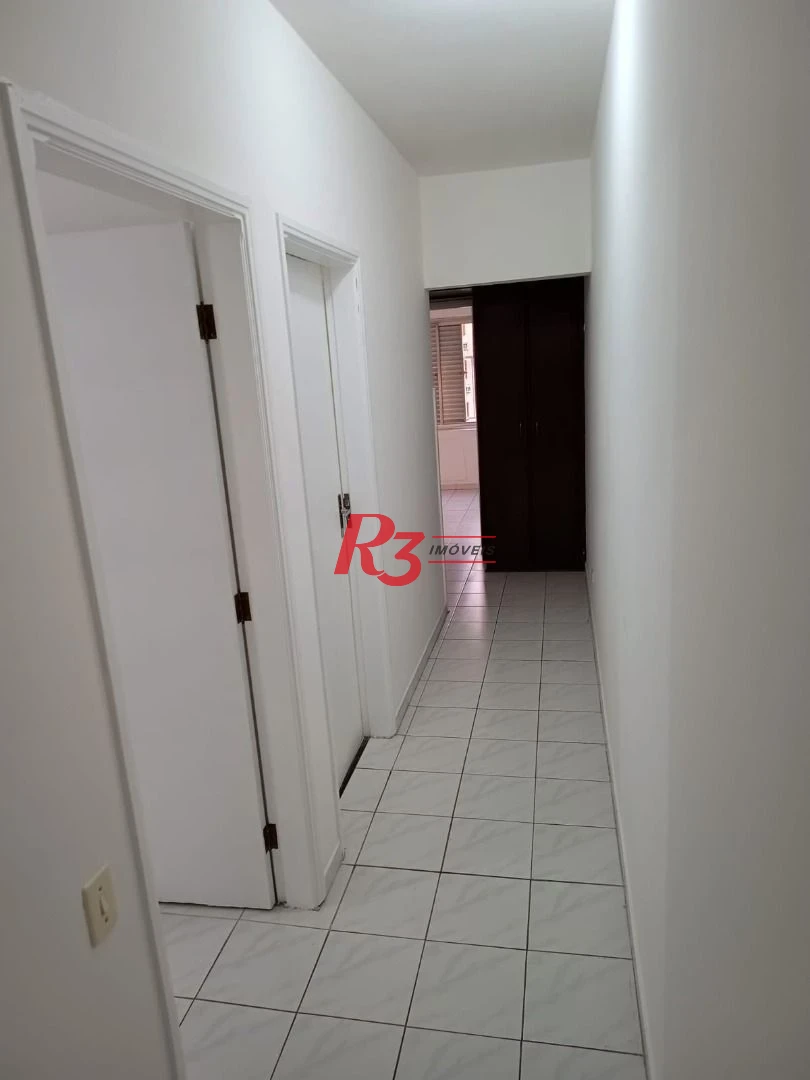 Apartamento para alugar, 107 m² por R$ 5.900,00/mês - Campo Grande - Santos/SP