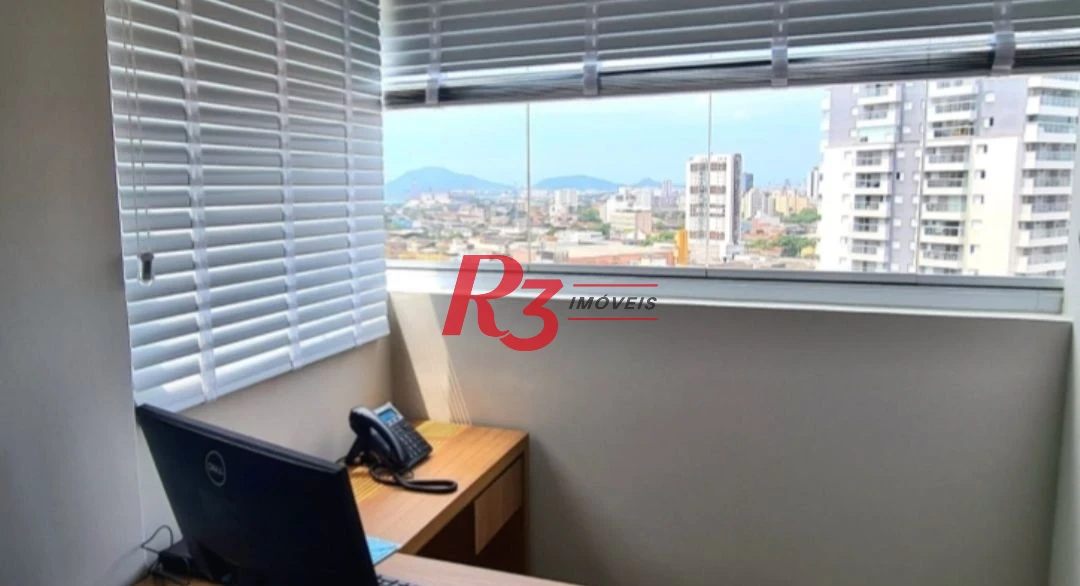 Sala, 52 m² - venda por R$ 480.000,00 ou aluguel por R$ 6.420,00/mês - Marapé - Santos/SP