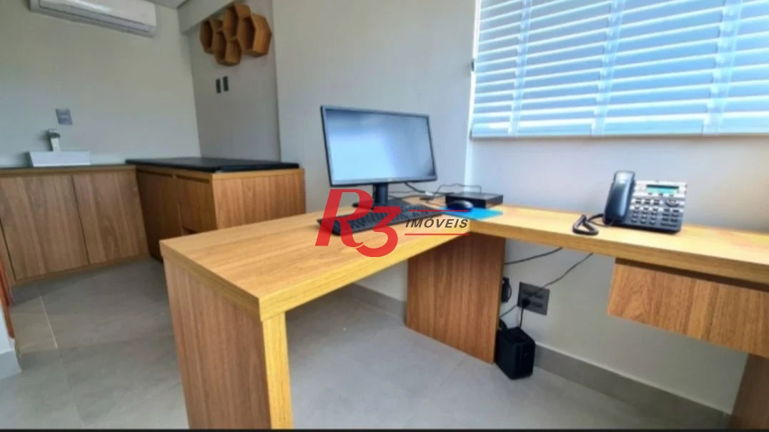 Sala, 52 m² - venda por R$ 480.000,00 ou aluguel por R$ 6.420,00/mês - Marapé - Santos/SP