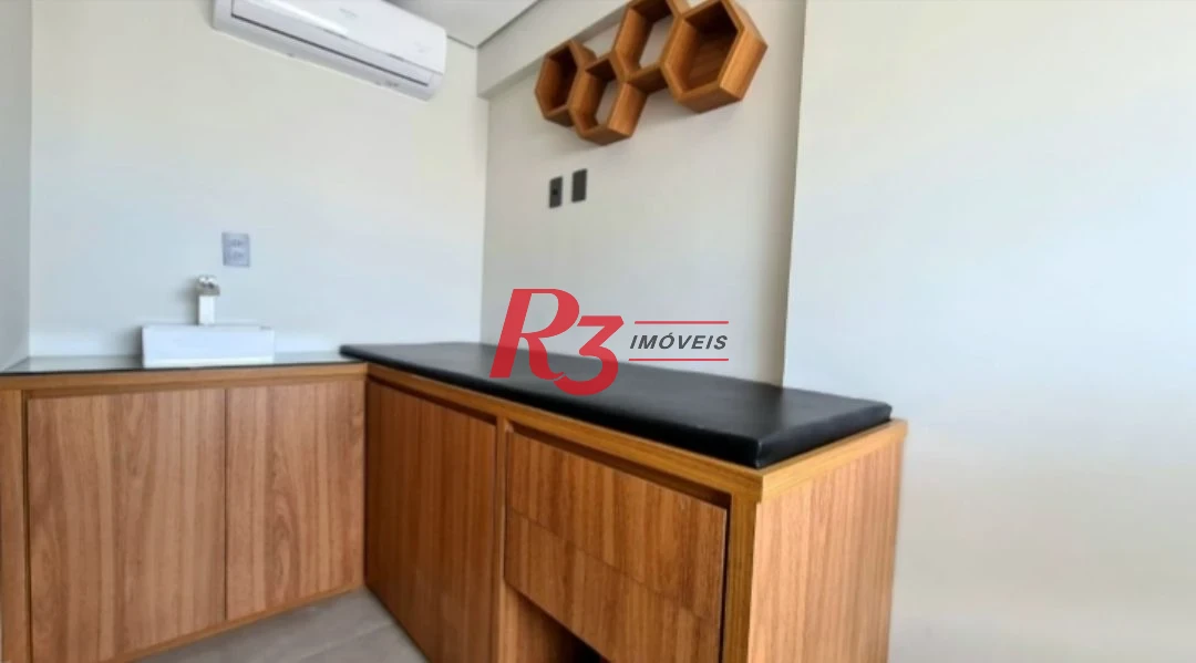 Sala, 52 m² - venda por R$ 480.000,00 ou aluguel por R$ 6.420,00/mês - Marapé - Santos/SP