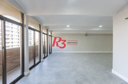 Apartamento com 4 dormitórios para alugar, 270 m² por R$ 12.500,00/mês - Boqueirão - Santos/SP