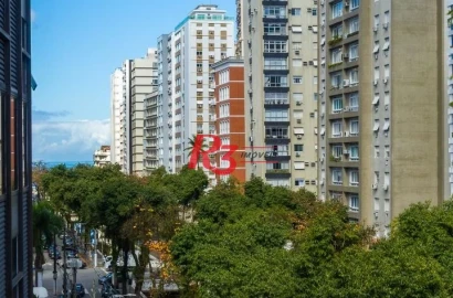 Apartamento para alugar, 270 m² por R$ 12.500,00/mês - Boqueirão - Santos/SP
