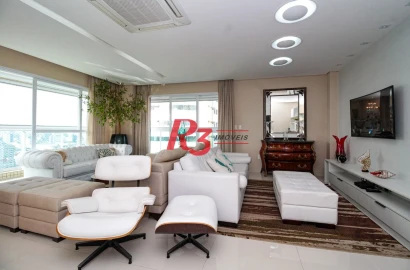 Venda apartamento com 3 dormitórios à venda, 207 m² por R$ 2.390.000 - Pompéia - Santos/SP