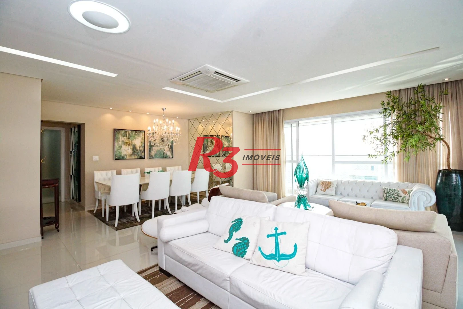 Venda apartamento com 3 dormitórios à venda, 207 m² por R$ 2.390.000 - Pompéia - Santos/SP