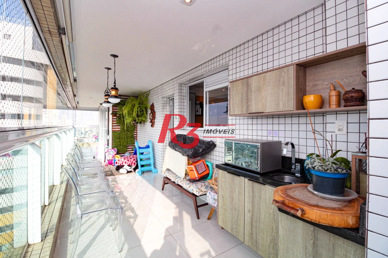 Venda apartamento com 3 dormitórios à venda, 207 m² por R$ 2.390.000 - Pompéia - Santos/SP
