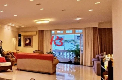 Apartamento com 4 dormitórios à venda, 429 m² por R$ 4.290.000,00 - Gonzaga - Santos/SP