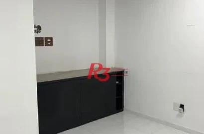 Sala para alugar, 95 m² no WAVE OFFICE por R$ 4.582/mês - Valongo - Santos/SP