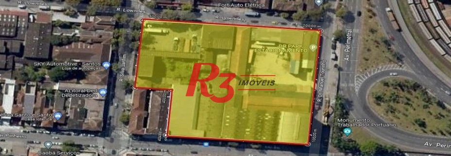 Terreno à venda, 10712 m² por R$ 60.000.000,00 - Macuco - Santos/SP