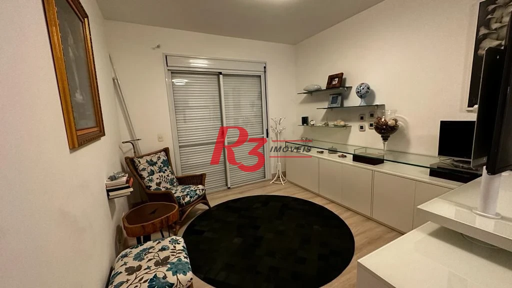 Apartamento para alugar, 181 m² por R$ 16.000,02/mês - Gonzaga - Santos/SP