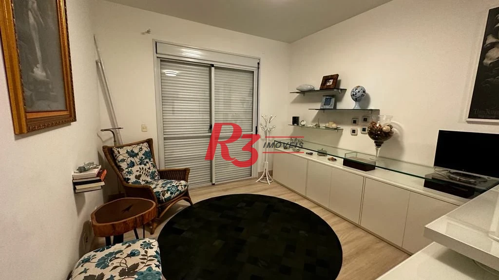Apartamento para alugar, 181 m² por R$ 16.000,02/mês - Gonzaga - Santos/SP