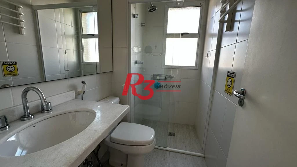Apartamento para alugar, 181 m² por R$ 16.000,02/mês - Gonzaga - Santos/SP