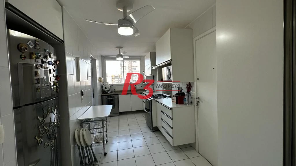 Apartamento para alugar, 181 m² por R$ 16.000,02/mês - Gonzaga - Santos/SP
