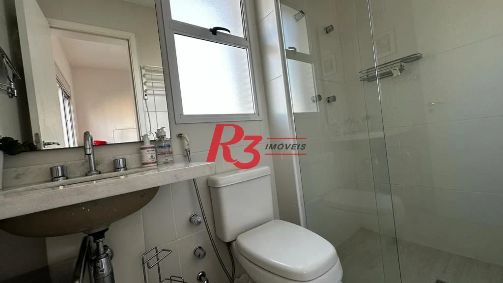 Apartamento para alugar, 181 m² por R$ 16.000,02/mês - Gonzaga - Santos/SP