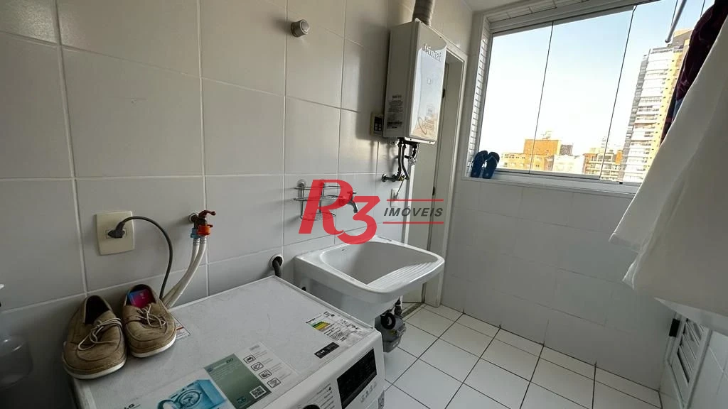 Apartamento para alugar, 181 m² por R$ 16.000,02/mês - Gonzaga - Santos/SP