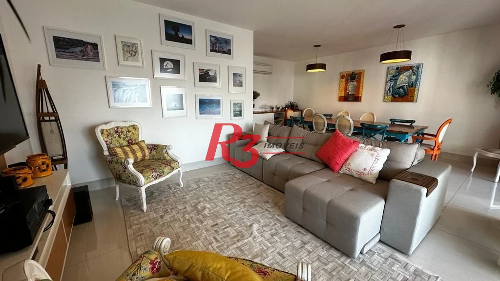 Apartamento para alugar, 181 m² por R$ 16.000,02/mês - Gonzaga - Santos/SP