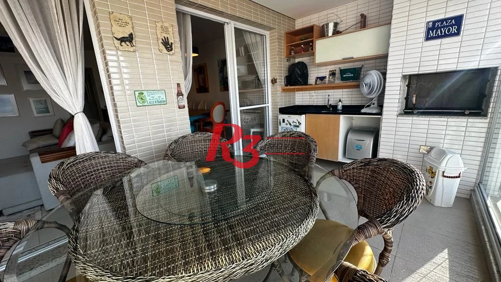 Apartamento para alugar, 181 m² por R$ 16.000,02/mês - Gonzaga - Santos/SP