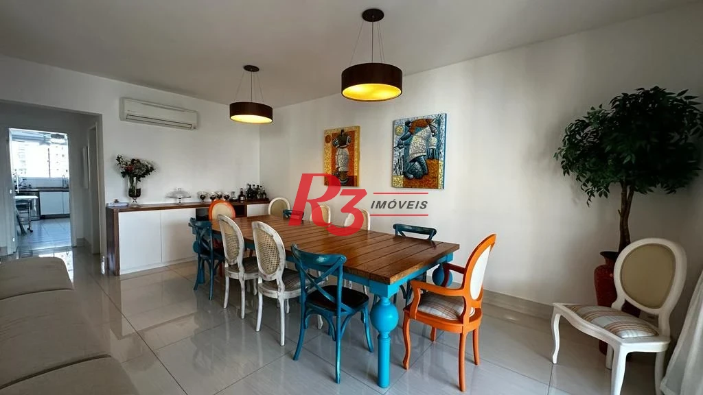 Apartamento para alugar, 181 m² por R$ 16.000,02/mês - Gonzaga - Santos/SP