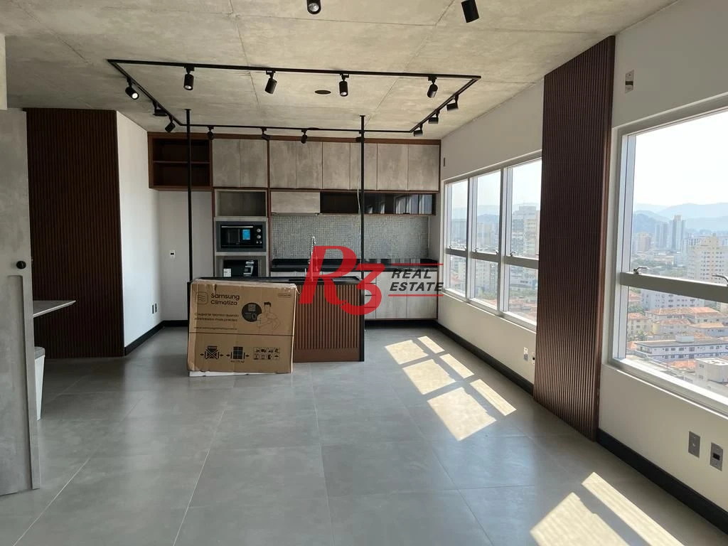 Apartamento para alugar, 74 m² por R$ 5.500,02/mês - Embaré - Santos/SP