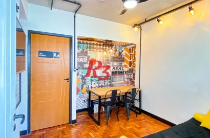 Apartamento com 1 dormitório para alugar, 43 m² por R$ 3.000,02/mês - Ponta da Praia - Santos/SP