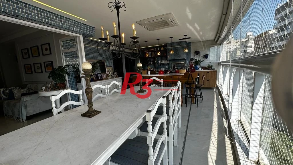 Apartamento com 4 dormitórios à venda, 254 m² por R$ 4.780.000,00 - Aparecida - Santos/SP