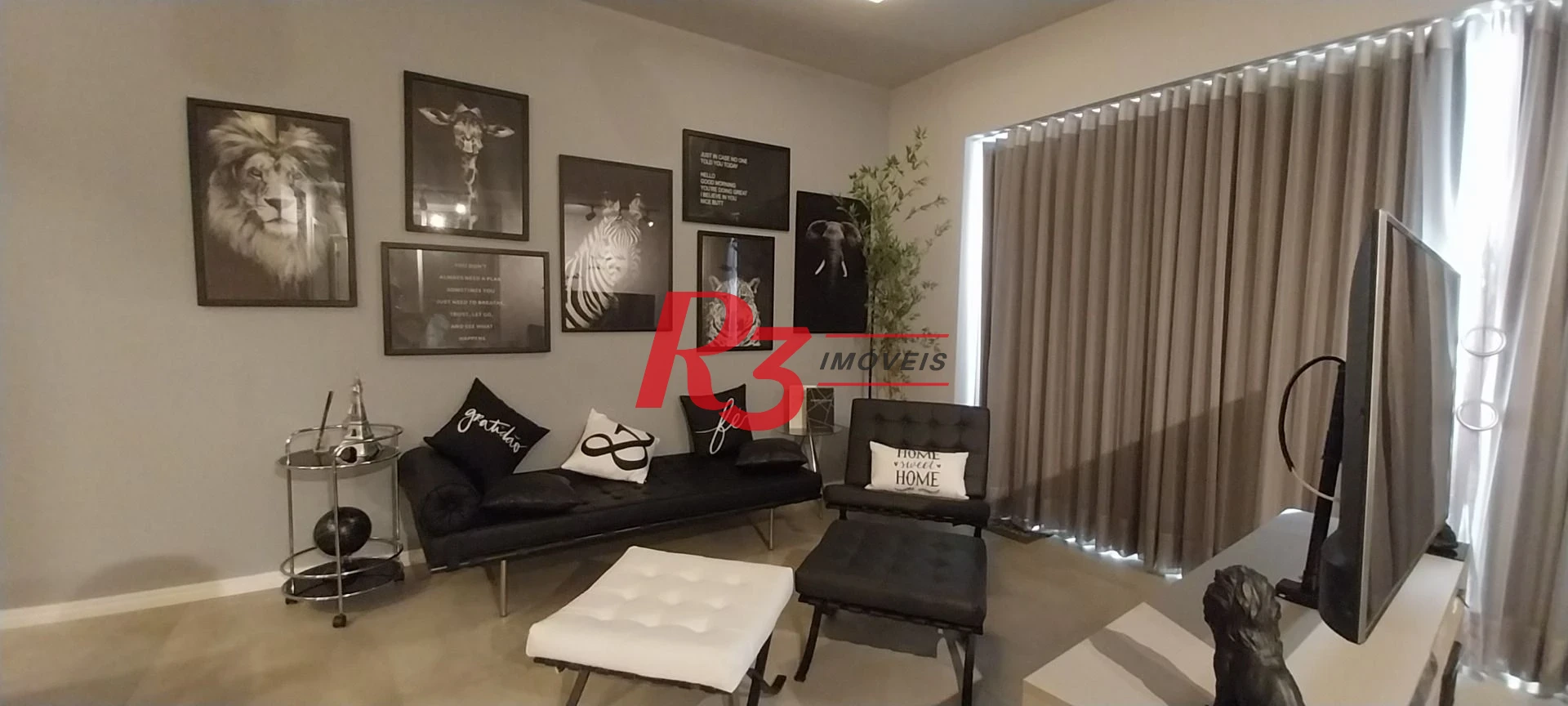 Apartamento com 1 dormitório, 54 m² - venda por R$ 1.280.000,00 ou aluguel por R$ 6.300,00/mês - Pompéia - Santos/SP