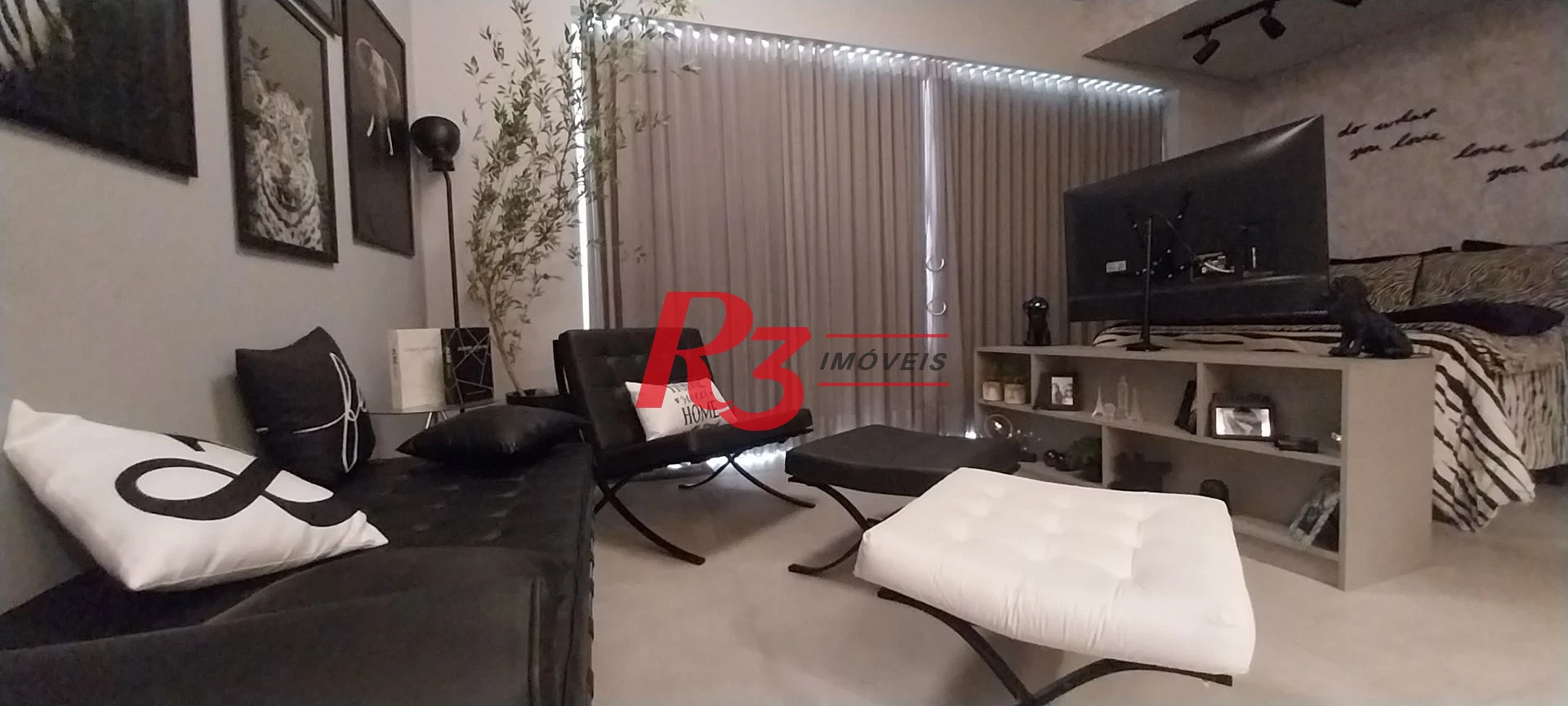 Apartamento com 1 dormitório, 54 m² - venda por R$ 1.280.000,00 ou aluguel por R$ 6.300,00/mês - Pompéia - Santos/SP