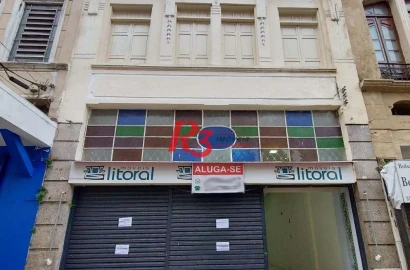 Loja para alugar, 443 m² por R$ 7.378,00/mês - Centro - Santos/SP
