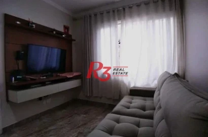 Casa com 3 dormitórios à venda, 87 m² por R$ 430.000,00 - Macuco - Santos/SP