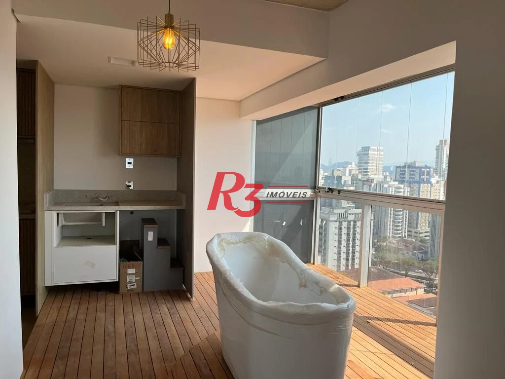Apartamento com 1 dormitório, 70 m² - venda por R$ 1.150.000,00 ou aluguel por R$ 9.000,00/mês - Embaré - Santos/SP