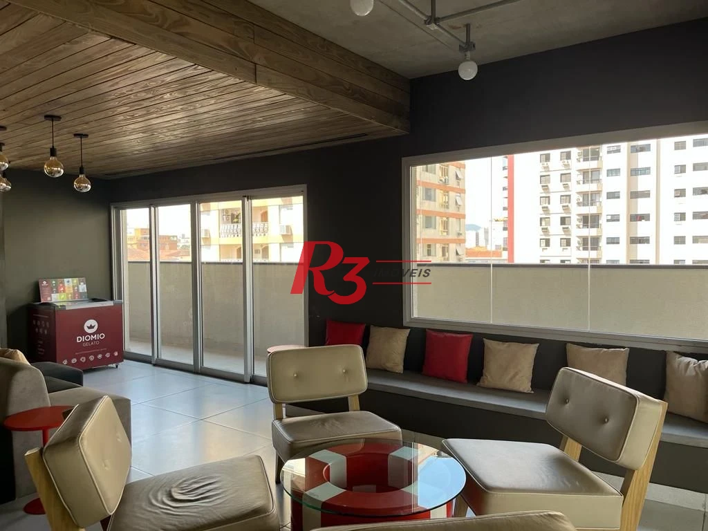 Apartamento com 1 dormitório, 70 m² - venda por R$ 1.150.000,00 ou aluguel por R$ 9.000,00/mês - Embaré - Santos/SP